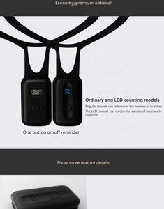 Penyokong Postur Punggung, Penyokong Postur Magnetis, Penyokong Punggung Merah Muda - Product Image 3