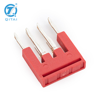 Barre de raccordement FBS 4/3.5 à 4 pôles, bande de court-circuit 3,5 mm, connecteur croisé, borne de distribution de signal pour armoire, pontage commun