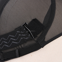 Bonnet de perruque en maille de polyester Leeons avec cordon de serrage et bande élastique en silicone réglable