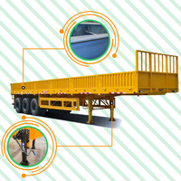 Offre Spéciale 40/60 Camion à benne basculante Paroi latérale avant Benne arrière Benne à 3 essieux Remorque à benne basculante semi-remorque à benne basculante latérale