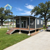 Maison préfabriquée pliable de luxe de 20 pieds, 2 à 4 chambres, conteneur extensible |   Conception de villa portable pour hôtel en bord de mer avec vue sur la montagne