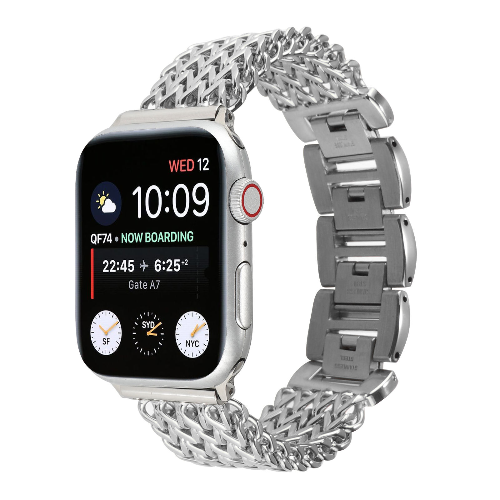 Stainless Steel Apple Watch Series Luxury Bands Gold Chain