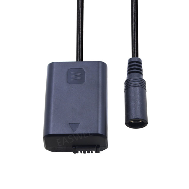 New DSLR Camera Dummy Battery Full Decoding DC Coupler External Power Supply Adapter NP-FW50