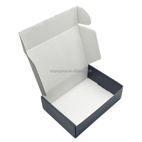 Boîte d'expédition en carton ondulé recyclable OEM, logo personnalisé imprimé, boîte pliante avec impression couleur intégrale