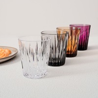 Verre à whisky élégant et moderne en plastique PC cristallin coloré haut de gamme pour bar, hôtel, restaurant, maison
