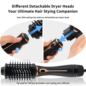 Sèche-<span class=keywords><strong>cheveux</strong></span> multi-styles tout-en-un, <span class=keywords><strong>brosse</strong></span> coiffante à air chaud, fer à lisser et volumateur professionnel, sèche-<span class=keywords><strong>cheveux</strong></span> <span class=keywords><strong>brosse</strong></span> à air chaud en une seule étape - Product Image 2