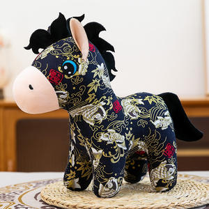2026 Nuevo Juguete de Peluche Mascota del Año del Caballo del Zodíaco Chino para Princesa, Súper Suave, Relleno de Algodón PP, Malla Lavada, USB, Halloween - Product Image 6