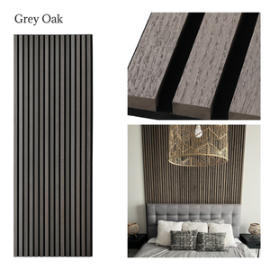 Panneaux acoustiques en fibre <span class=keywords><strong>de</strong></span> polyester et lattes <span class=keywords><strong>de</strong></span> bois Selin, design moderne européen-<span class=keywords><strong>américain</strong></span>, décoration murale, absorption acoustique NRC 1.0, écologiques - Product Image 2