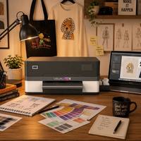 Printer DTF Otomatis A3 Impresora A3 Riin Software Pet Film Transfer Cmyk Tinta Putih Pencetakan Kaos Epson F1080 Printhead