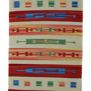 Tapis moderne en coton frais fait à la main, lavable en machine, écologique, multicolore, pour la décoration de la maison et des voyages - Product Image 1