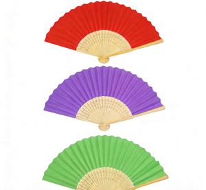 Proveedores de Primera Categoría, Abanicos de Bambú Plegables con Logotipo Personalizado al por Mayor, Abanicos de Papel Blanco para Bodas - Product Image 1