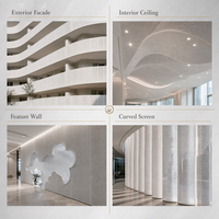 Panneau de façade perforé décoratif pour revêtement extérieur de bâtiments modernes et écran visuel pour hôtels et appartements