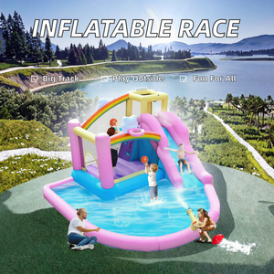 Circuit de course et de karting gonflable géant Tianhong avec télécommande pour enfants et adultes - Product Image 2