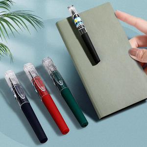 قلم جيب - قلم حبر جاف صغير محمول للأعمال والتوقيع - قلم حبر أسود قصير محمول صغير للقرطاسية - Product Image 1