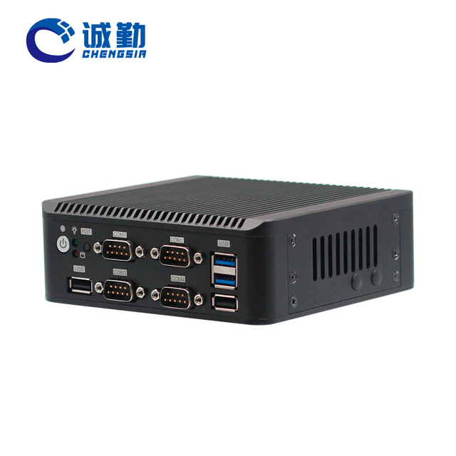 Mini Pc J4125 Ddr4 Sockets Sata 3.0 Msata Ssd 4 USB Gaming Desktop Computer 2LAN 6COM HD VGA Gaming Pc 64gb Ram