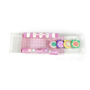 Soododo Werbe-Kawaii Umweltfreundliches Angepasstes Schul-Bleistift-Radiergummi-Set Langlebige Donut-Form Radiergummis für Kinder - Product Image 3