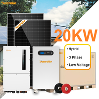 Système de stockage d'énergie tout-en-un Sunroko Odm 15Kw 18Kw 20Kw 22Kw 30Kw 30Kva Système solaire hybride triphasé