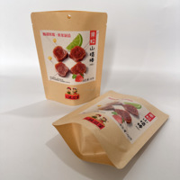 Sachet Doypack en papier kraft pour Hawthorn, idéal pour l'emballage de snacks traditionnels