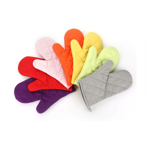 Guantes de Cocina Extra Gruesos de Algodón, Resistentes al Calor, 31*14cm, Diseño Tejido Moderno para Cocinar y Hornear - Product Image 1