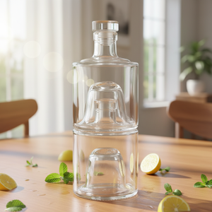 Apilada fruta vino bebida café <span class=keywords><strong>Vodka</strong></span> 500ml tarros de vidrio vacíos vasos de vela sellados para bebidas - Product Image 1