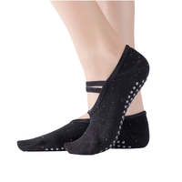 Chaussettes de yoga en coton à logo personnalisé, antidérapantes, coupe basse, pour femmes, chaussettes de yoga et de Pilates