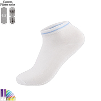 Chaussettes de Pilates et de Yoga Personnalisées à Vente Chaude, Antidérapantes, en Tricot Spandex/Coton Respirant, Antibactériennes, Jetables, Rapides