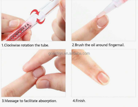 Stylo d'huile pour cuticules personnalisé avec logo, saveur fruitée, vitamine E, lavande/rose, 5 ml, distributeur rotatif pour cuticules gercées