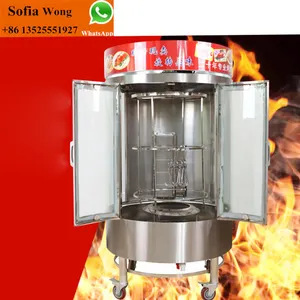 Gas di pollo arrosto forno attrezzature/rotary polli macchina griglia/anatra arrosto forno