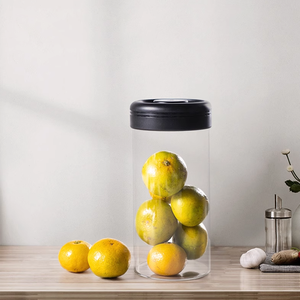 Vacare 400ml Eco-Friendly Borosilicate <b>Glass</b> Airtight <b>Food</b> <b>Storage</b> Jar Smell Proof High Vacuum Injection Molded Customized Color - Product Image 4