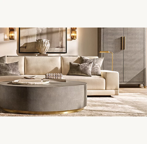 <span class=keywords><strong>Set</strong></span> di Divani da Interno con Design Geometrico a Blocchi, Seduta Bassa, <span class=keywords><strong>Cuscini</strong></span> Aderenti e Proporzioni Bilanciate - Product Image 1