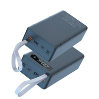 Boîtier de batterie externe C12 18650 avec chargeur double USB et écran LCD, prend en charge la charge rapide sans fil, support de stockage de batterie