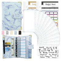 Libreta de Cuero con Diseño Nuevo A6, Agenda con Grabado en Relieve, Organizador de Dinero, Estilo Ejecutivo, con Sobres para Efectivo
