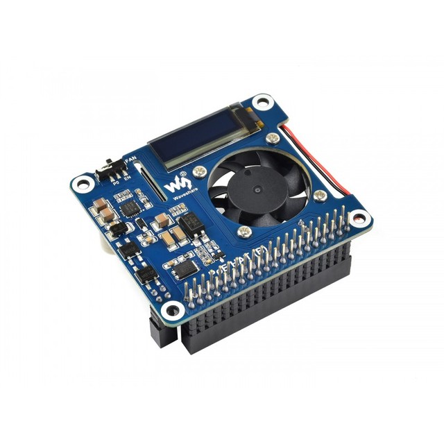 Power Over Ethernet HAT (B) for Raspberry Pi 3B+/4B and 802.3af PoE Network