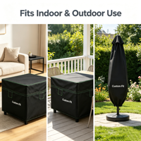 Housses de protection imperméables et coupe-vent pour meubles d'extérieur modulaires, anti-neige, pour patio et jardin