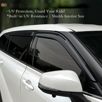 Visera para Ventana de Coche, Protector de Lluvia, Deflector de Viento, Protector de Ventana Lateral con Cinta Adhesiva 3M, Accesorios Originales para Automóviles