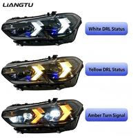 Phares laser LIANGTU G05 pour X5 2019-2022, 12V, nouveaux LED jaune et blanc, double couleur DRL, étanches IP68, Plug & Play