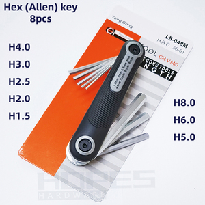 Pocketable Folded 8pcs Hex Allen <strong>Torx</strong> Phillips Slot Key <strong>Set</strong> <strong>Wrench</strong> Spanner Popular Assembly Repair Hand Tools Kit <strong>Wrench</strong> - Product Image 2
