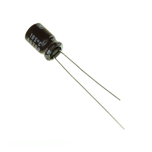 ตัวเก็บประจุแบบรูผ่านรู UTS1H220MDD1TD รัศมี th 22 uF 20% 50V ตัวเก็บประจุ - Product Image 1