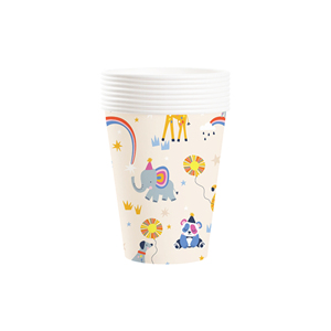 DAMAI - Juego de Vajilla Desechable con Temática Animal en Amarillo Claro para Fiesta de Cumpleaños, Platos, Vasos y Servilletas de Papel para Niños - Product Image 6