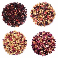 Té de Frutas Mixtas en Hojas Sueltas con Crema de Fresa, Vainilla, Té Negro, Arándanos, Frambuesas e Hibisco