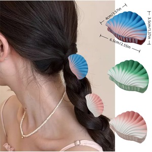 Hot-Selling <b>Hair</b> <b>Claw</b> Clip Frosted Gradient Design Plastic PC Resin <b>Hair</b> Accessories for Women Girls Fashion Set - Product Image 3
