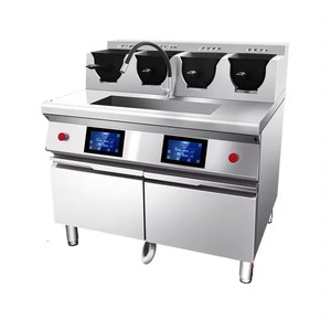 SEMIKRON Machine de <span class=keywords><strong>cuisson</strong></span> automatique en forme de U personnalisable avec minuteur et commande vocale pour nouilles frites, pâtes, <span class=keywords><strong>robot</strong></span> wok, <span class=keywords><strong>cuiseur</strong></span> - Product Image 6