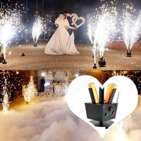 Machine pyrotechnique d'intérieur à télécommande pour feux d'artifice de fontaine pyro froide rotative pour la décoration de fête de mariage