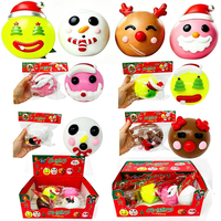 Jouets Squishy de Noël USA Warehouse : Smushers Squishy Visage de Chien à Remplacer, Jouet Squishy Doux à Remontée Lente, DIY Anti-Stress