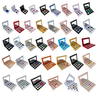 Neue beliebte Hochglanz- und Matt-Papierpalette Multi-Chrome Duochrome Gepresste Lidschattenpigmente Schimmerndes Chrome Dunkel