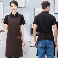 Tablier personnalisé de haute qualité, imperméable, pour hôtel, restaurant, serveur, uniforme, tablier personnalisé avec logo, tablier de cuisine