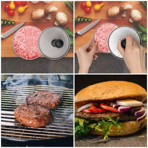 Utensilios de Cocina, Prensa para Hamburguesas de Aluminio Antiadherente, Molde para Carne de Res, BBQ, Grill, Hamburguesas - Product Image 2