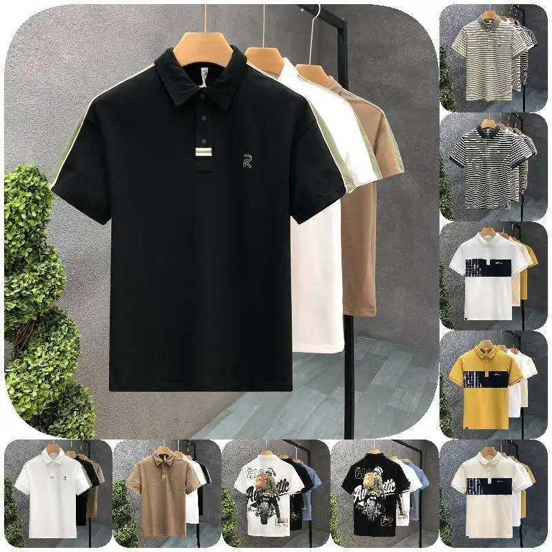 Venta al por mayor en blanco personalizado logotipo bordado hombres camiseta de alta calidad de algodón ropa de trabajo uniforme personalizado hombres polo