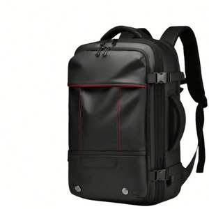 Expandable Business Laptop Travel <b>Backpack</b> Zipper Closure Waterproof Anti-Theft USB Charging Nylon Physiological Curve Back - Product Image 1