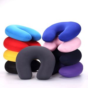 Oreiller de voyage personnalisé imprimé en forme de U avec perles de mousse pour avion, sieste au bureau et utilisation en extérieur, cadeau promotionnel - Product Image 2